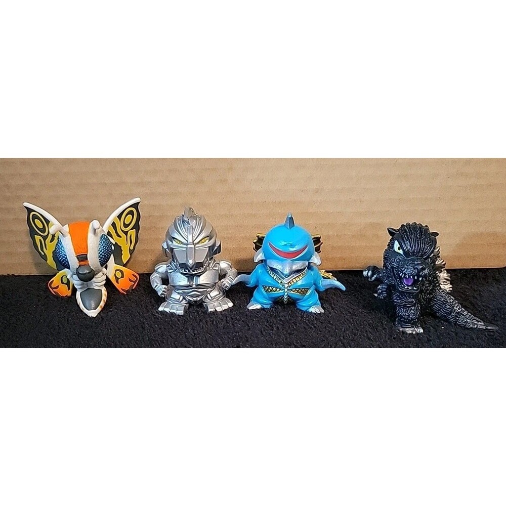 BANDAI Godzilla Chibi Figure 4 Pack Loose SD 2" Figures